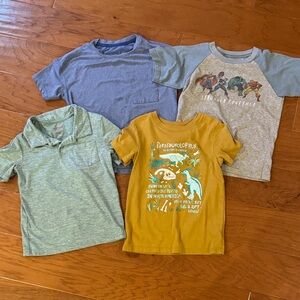 Cat & Jack Mustard Dinosaur Graphic Tee